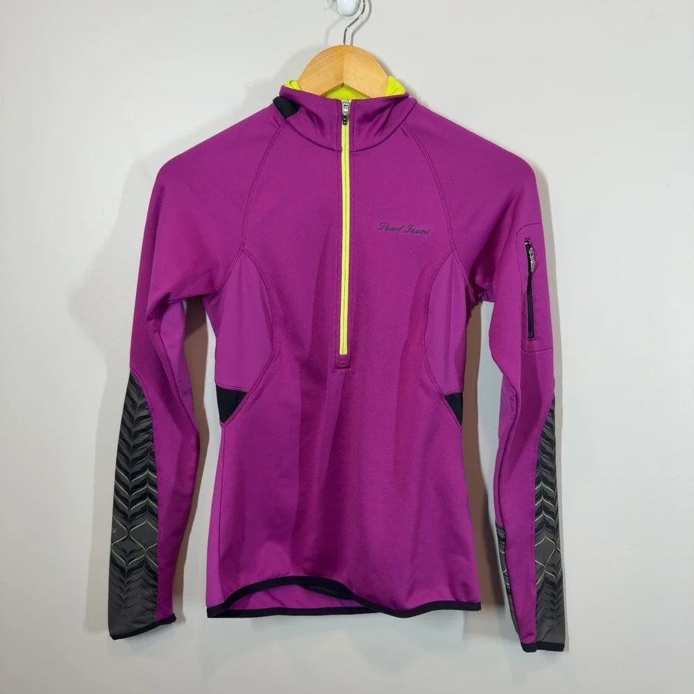 Pearl Izumi Women's Quarter-Zip Athletic Pullover Magenta Size XS